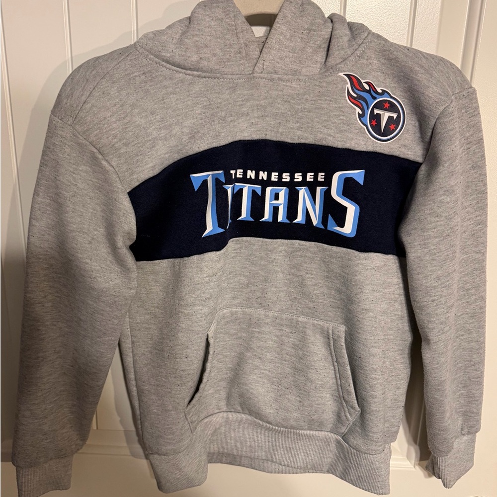 NFL Tennessee Titans Gray and Navy Hoodie
